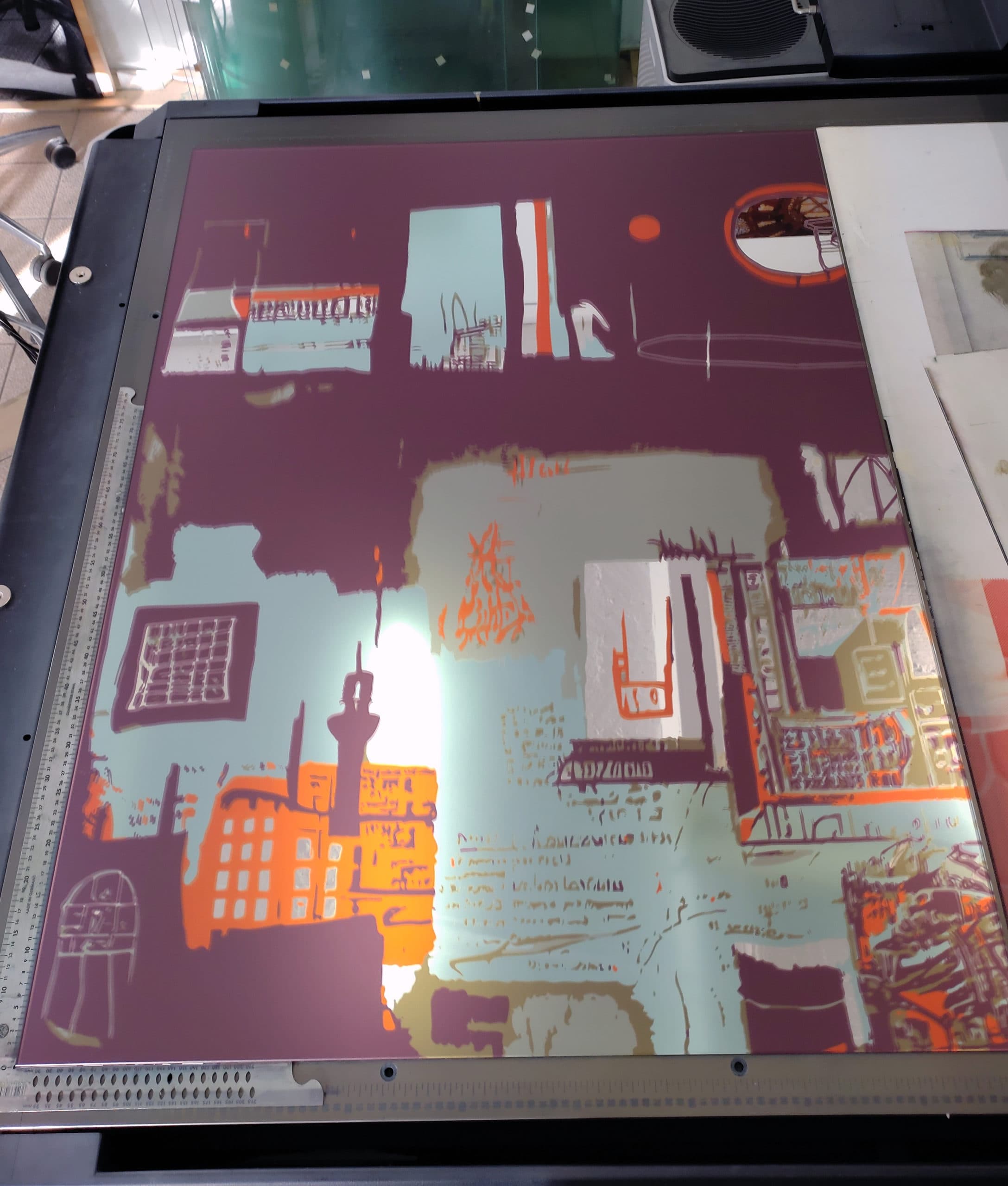 UV-printed mirror for Ippolito Fleitz Group โ design studio Berlin