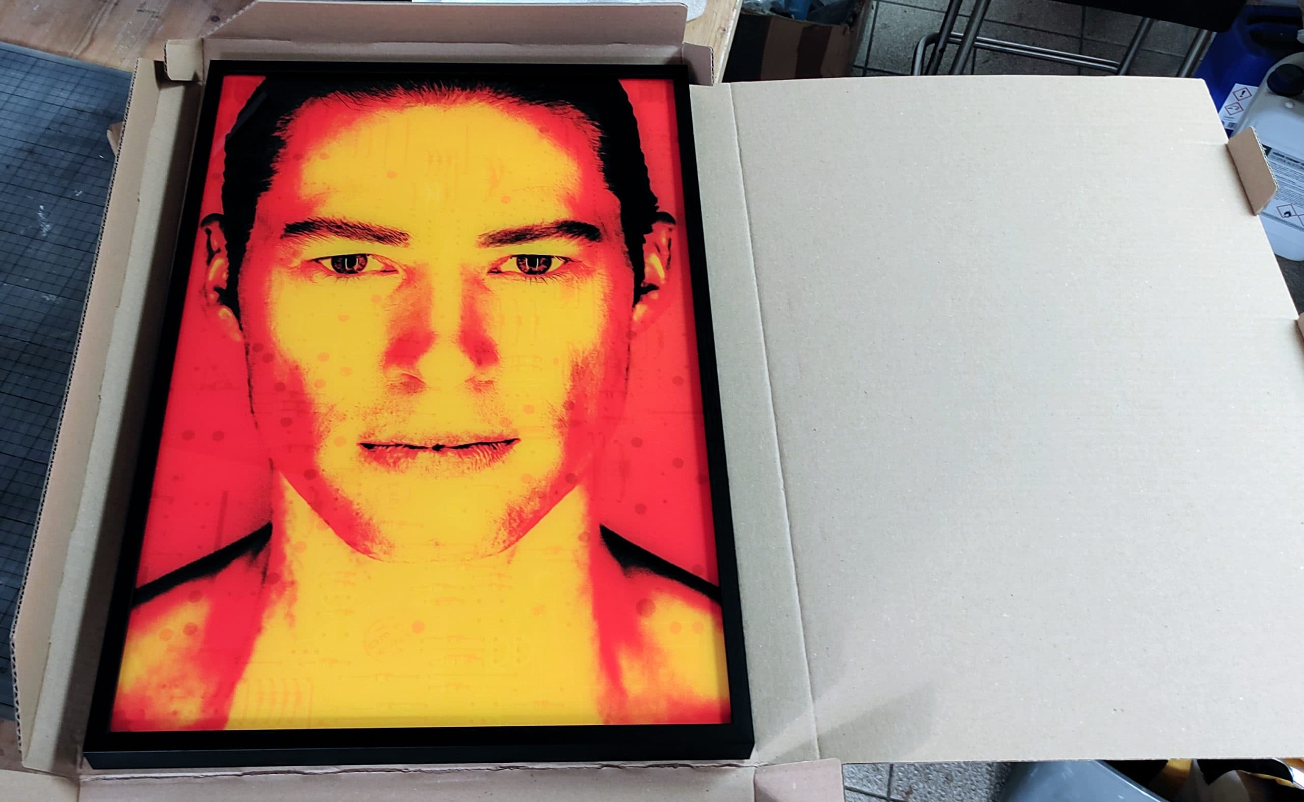 UV-bedrucktes Bilderrahmenglas — Kunstwerke von Mitja Koetter, Berlin