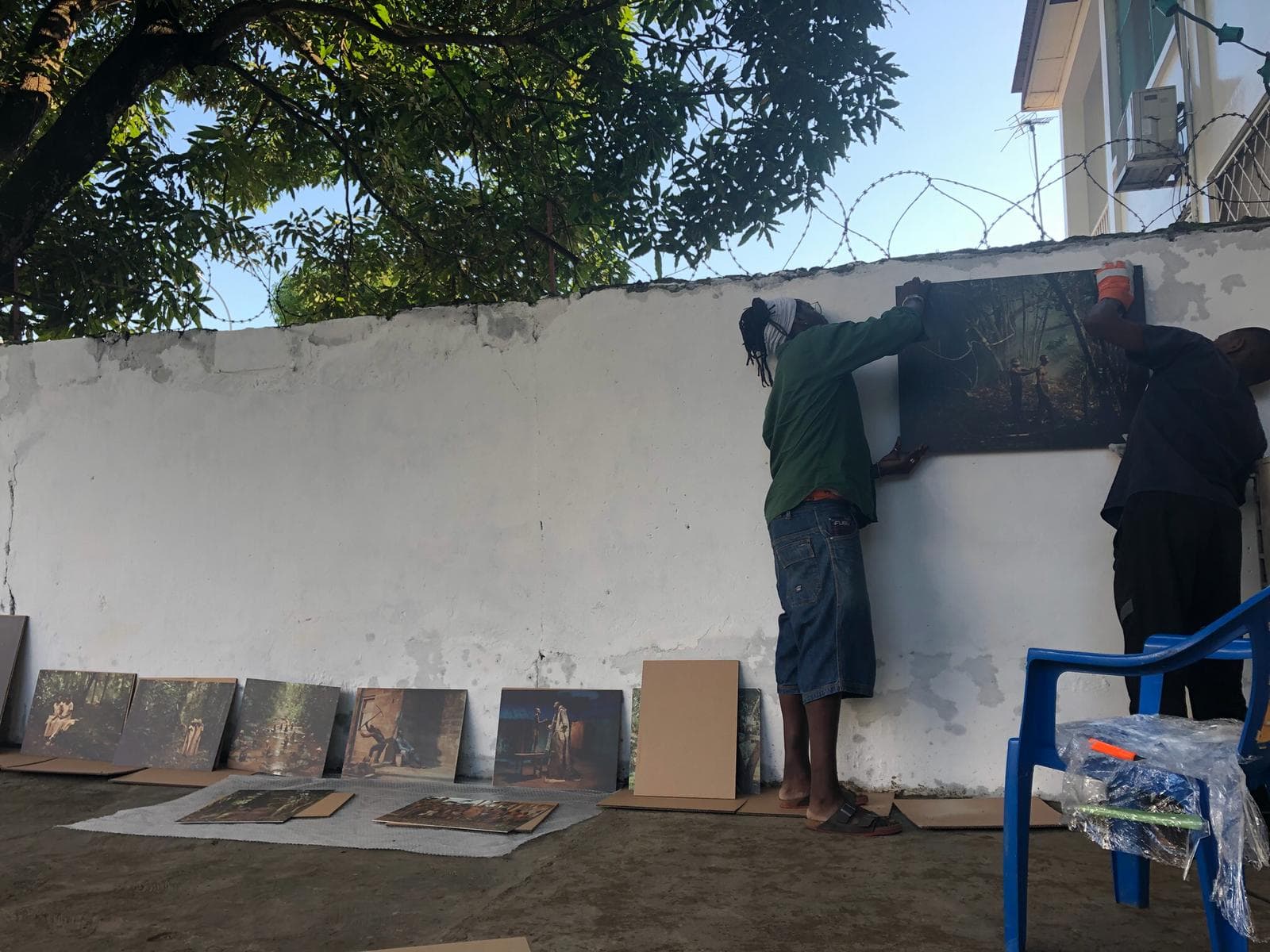 Kunstdruck auf Aluminium — Pieter Henket Congo Tales Fotoausstellung