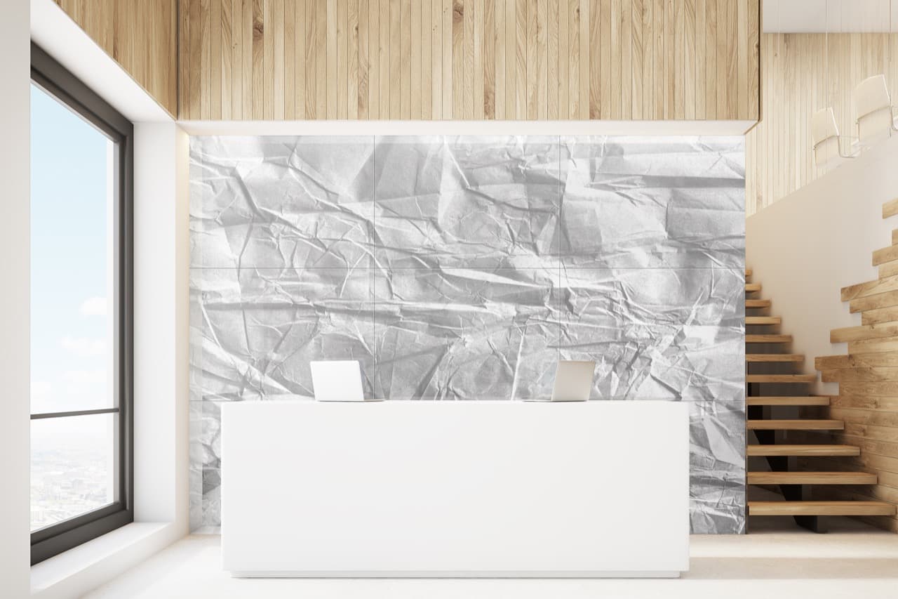 UV-printed glass bathroom tiles — ornament control design partnership Glastrix Berlin